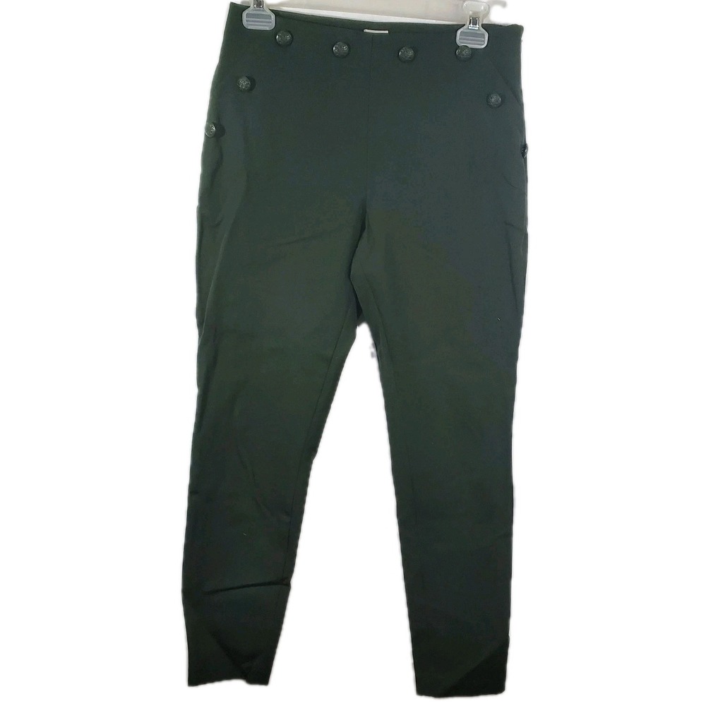 A New Day Pants Womens Size 8 Stretch Green Side Zipper Clossure